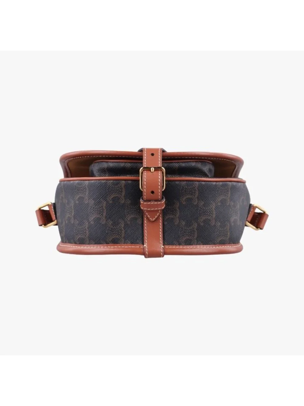 Celine Luco Triomphe Brown Shoulder Bag